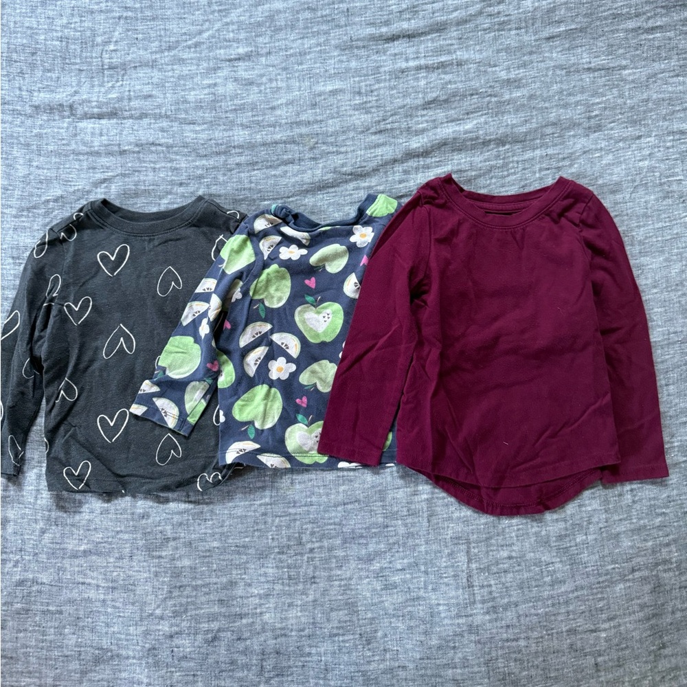 Old Navy/Carter’s long sleeve toddler girl bundle, 2T